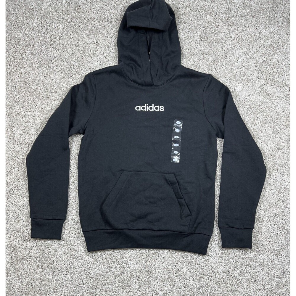 Adidas Boys Camo Hoodie Black Gray Pullover Sweatshirt XL 18/20 NWT